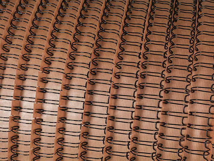 Closed spiral on a spool