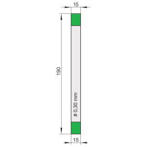 Kiwaki do wobblerów z taśmą klejącą piankową (białą) SLIM / S SPEC 030/190, opakowanie 100 szt.